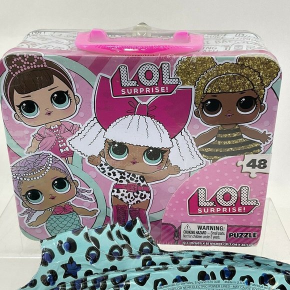 LOL Surprise! 48 Piece Cardinal Puzzle Collectors Lunch Box & 4 Mylar Balloons - Picture 2 of 8